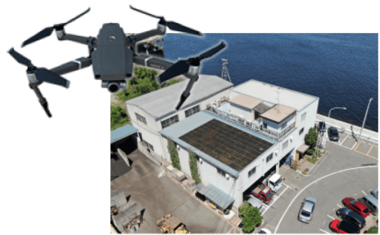 ドローンによる空撮で効率的な屋根・外装点検を実現